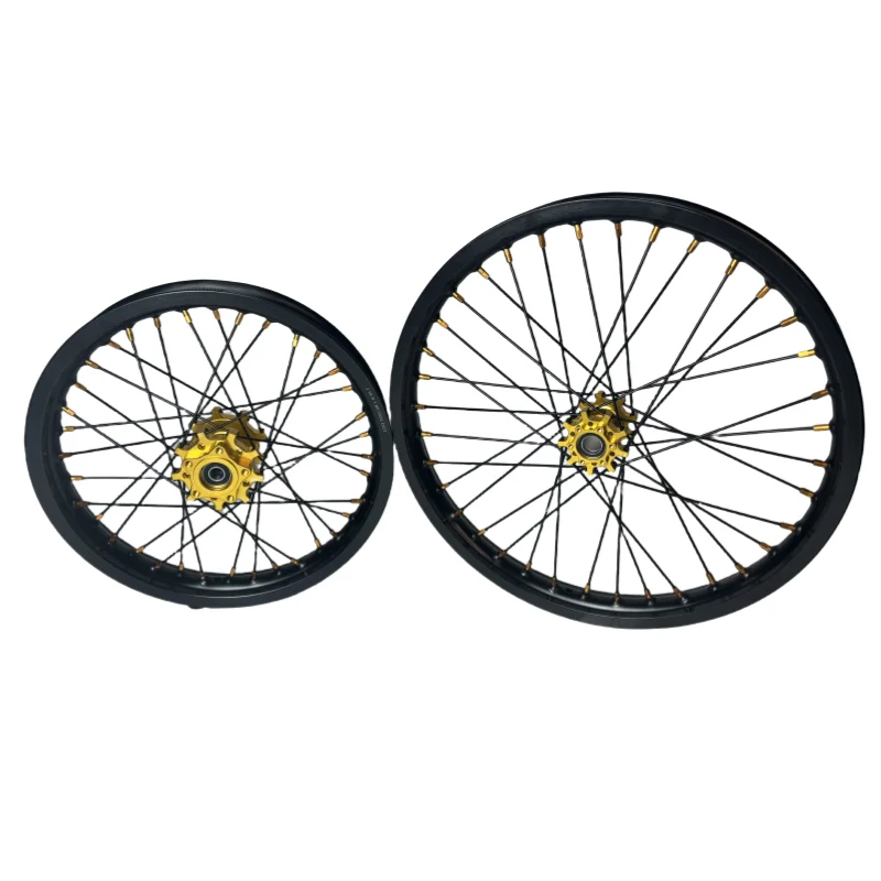CNC Quality Assurance 19 Front 16 Rear Aluminum Alloy Electric Motorcycle Wheels for Surron Light Bee X
CNC Quality Assurance 19 Front 16 Rear Aluminum Alloy Electric Motorcycle Wheels for Surron Light Bee X