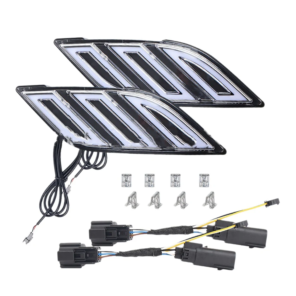 2Pcs LED Daytime Running Light Led Board Light Turn Signal Side Marker Lamp for Ford F150 F-150 Raptor
2Pcs LED Daytime Running Light Led Board Light Turn Signal Side Marker Lamp for Ford F150 F-150 Raptor