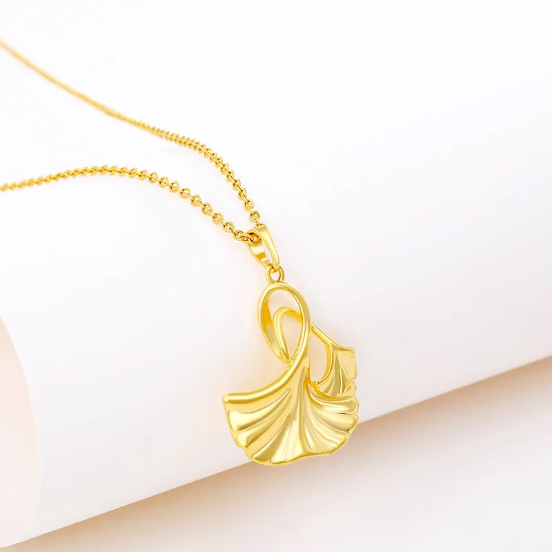 Luxury 24K 9999 Pure Gold real gold Women's Ginkgo Leaf Pendant Necklace Pendant Fan Pendant
Luxury 24K 9999 Pure Gold real gold Women's Ginkgo Leaf Pendant Necklace Pendant Fan Pendant