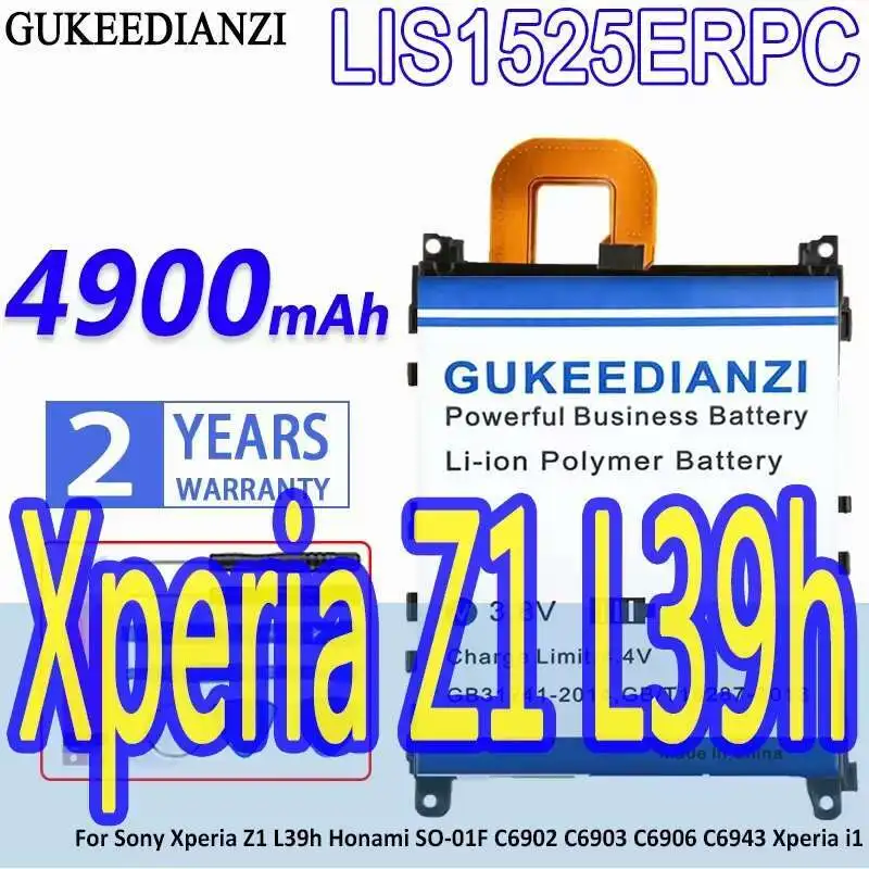 Mobile Phone Battery LIS1525ERPC AGPB011-A001 4900Mah For Sony Xperia Z1 L39h Honami SO-01F C6902 C6903 C6906 C6943 I1
Mobile Phone Battery LIS1525ERPC AGPB011-A001 4900Mah For Sony Xperia Z1 L39h Honami SO-01F C6902 C6903 C6906 C6943 I1