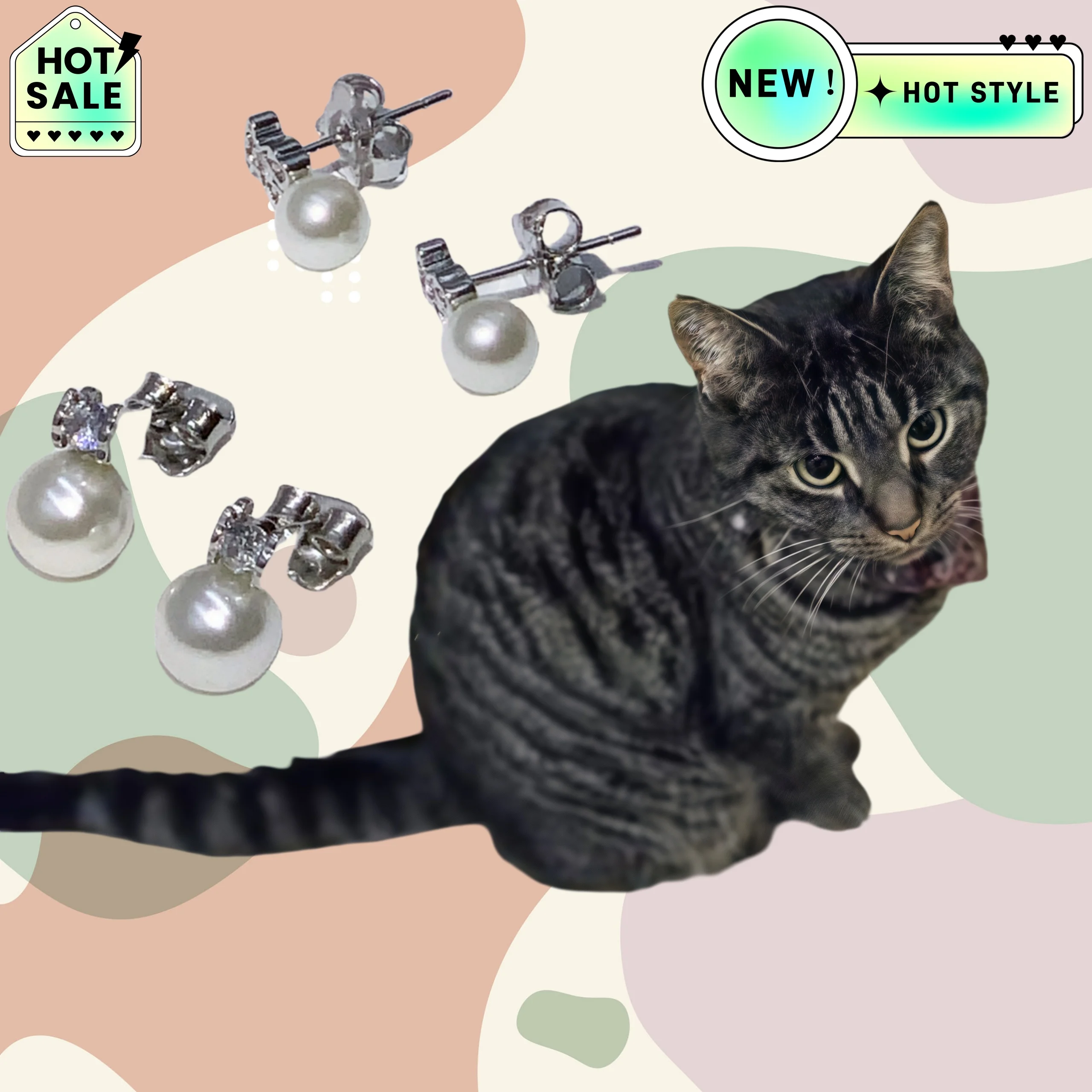2025 Hot Selling Brand Women's Bear Pearl Earrings Fashionable High-end Jewelry Suitable for Gifting To Friends
2025 Hot Selling Brand Women's Bear Pearl Earrings Fashionable High-end Jewelry Suitable for Gifting To Friends