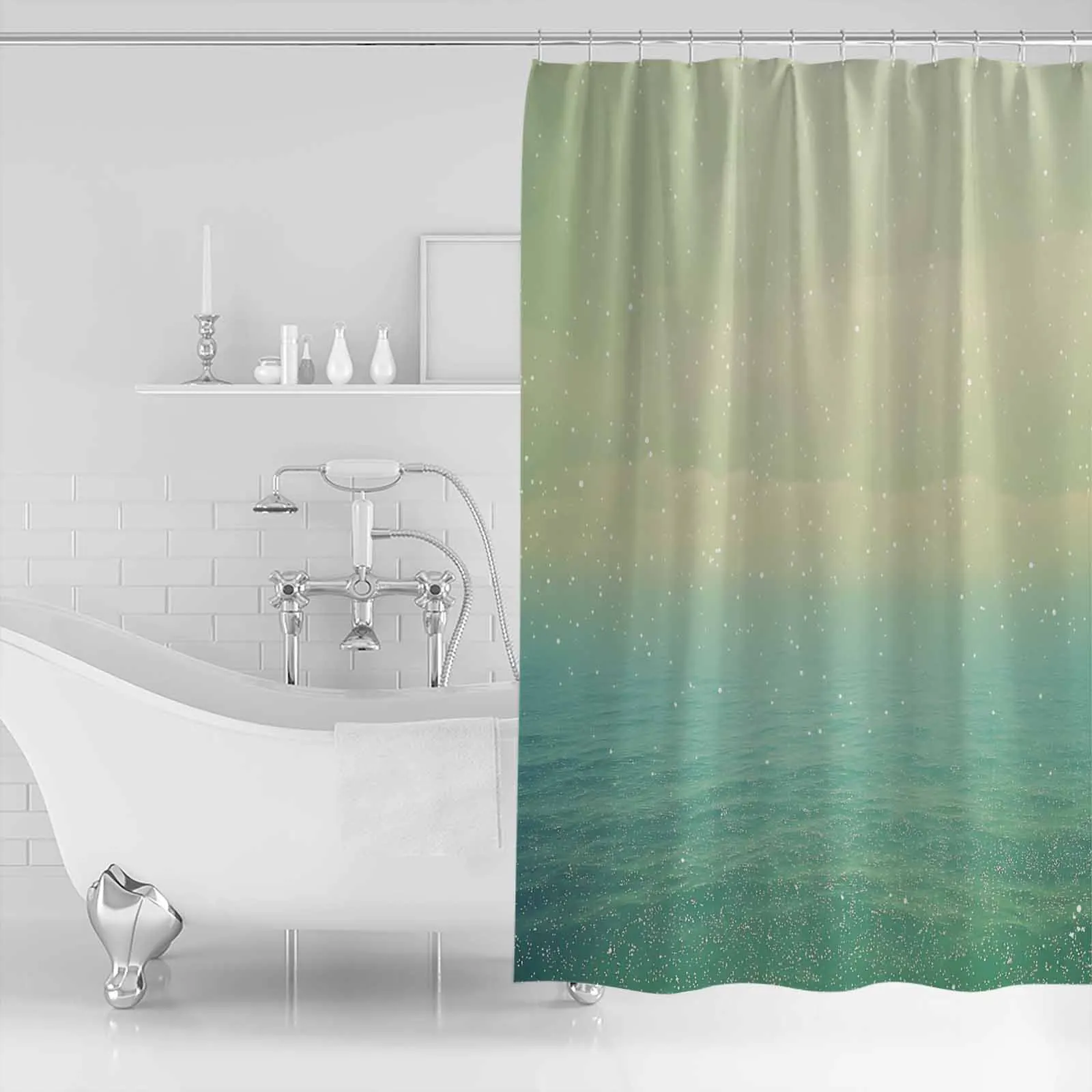 Green Gradient Sky Shower Waterproof Polyester Bath Curtain Home Decoration Bathroom Accessory Curtain
Green Gradient Sky Shower Waterproof Polyester Bath Curtain Home Decoration Bathroom Accessory Curtain