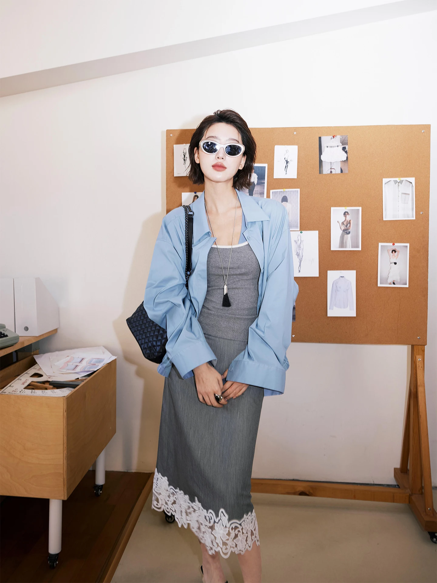Куртка-жакет Rosebanks Miu Series Casual Blue Collar для весны и лета, для блогеров, для поездок на работу, прямого кроя, из смесового хлопка, верхняя одежда
Куртка-жакет Rosebanks Miu Series Casual Blue Collar для весны и лета, для блогеров, для поездок на работу, прямого кроя, из смесового хлопка, верхняя одежда