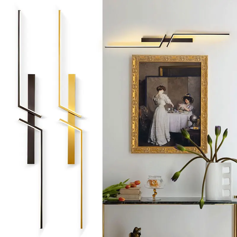 Minimalist LED Wall Lamps Decor Foyer Corridor Black Gold LED Wall Lights Wall Sconce Lighting Fixtures for Bathroom Living Room
Minimalist LED Wall Lamps Decor Foyer Corridor Black Gold LED Wall Lights Wall Sconce Lighting Fixtures for Bathroom Living Room