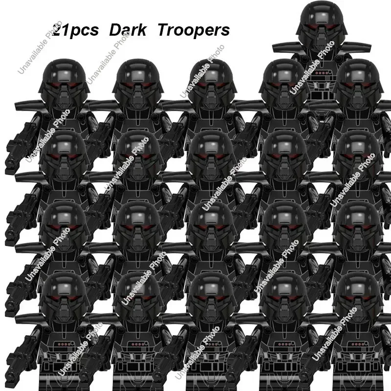 Hot Toys 21Pcs Star Wars Dark Troopers 501st Clone Legion Commander Darth Vader Cody Compatible Mini Figure Kids Toys Gifts
Hot Toys 21Pcs Star Wars Dark Troopers 501st Clone Legion Commander Darth Vader Cody Compatible Mini Figure Kids Toys Gifts