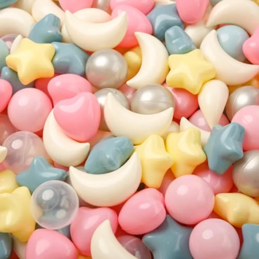 Star Ball Pit Balls Set: Vibrant Mix of Shapes - 0 Mix Stars Moon Shapes for,Perfect for Parties, Playtime
Star Ball Pit Balls Set: Vibrant Mix of Shapes - 0 Mix Stars Moon Shapes for,Perfect for Parties, Playtime