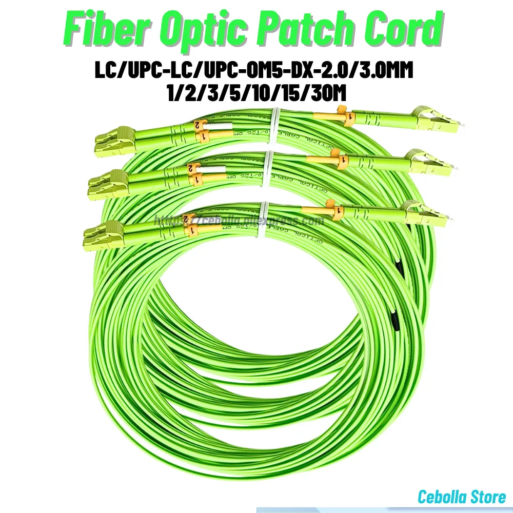 OM5 Fiber Optic Cables LSZH - 1M(3Ft) OM5 To LC UPC Fiber Optic Patch Cable, 3-30M, 40GB/100GB Duplex LC-LC 50/125Um Multimode
OM5 Fiber Optic Cables LSZH - 1M(3Ft) OM5 To LC UPC Fiber Optic Patch Cable, 3-30M, 40GB/100GB Duplex LC-LC 50/125Um Multimode