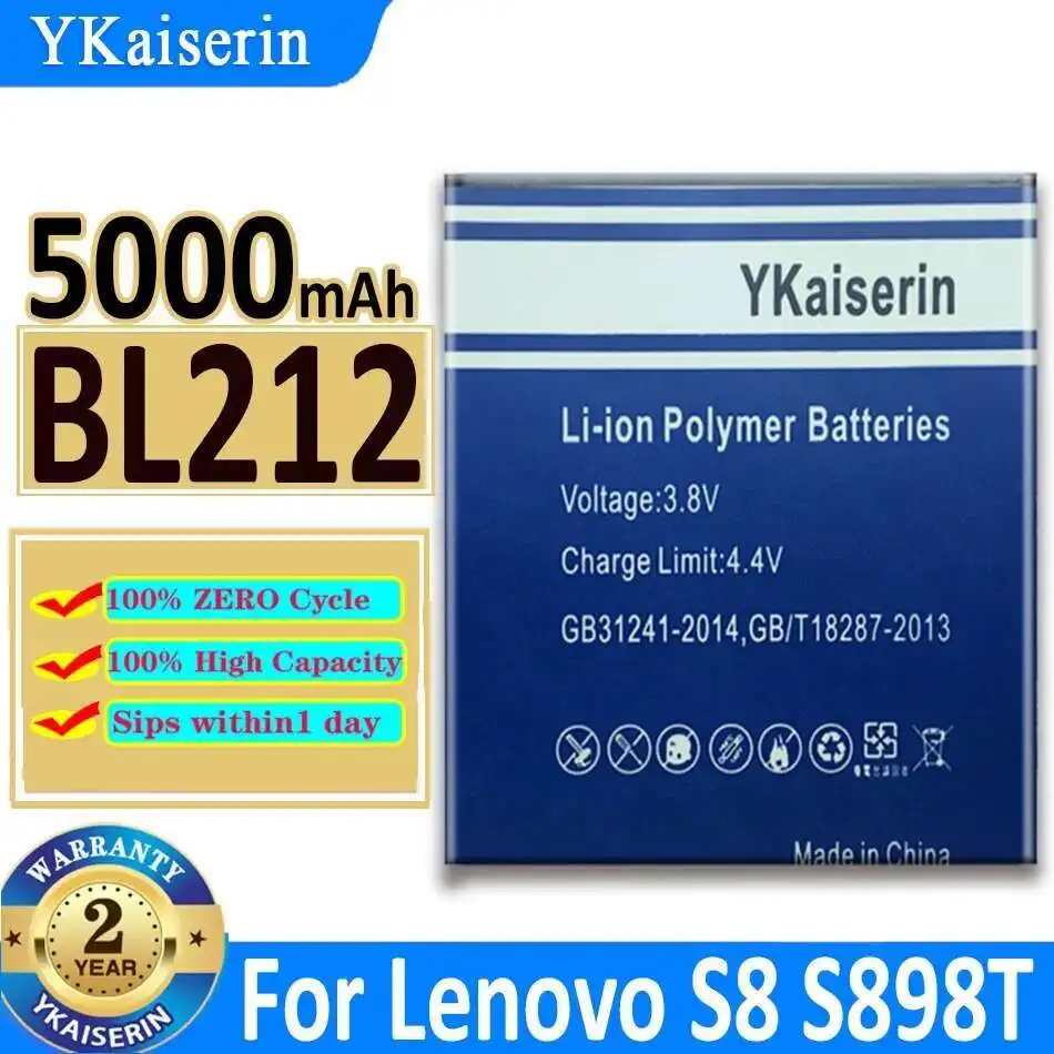 Прочный аккумулятор BL212 высокой емкости 5000 мАч для Lenovo S8 S898T A708T A628T A620T для мобильного телефона
Прочный аккумулятор BL212 высокой емкости 5000 мАч для Lenovo S8 S898T A708T A628T A620T для мобильного телефона