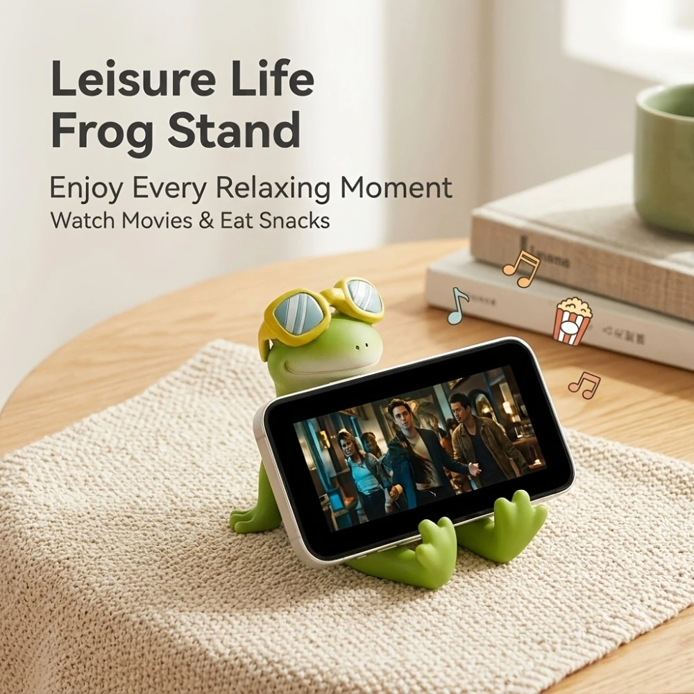 Cute Frog Resin Phone Stand, Novelty Desktop Phone Stand, Adjustable Tablet Stand, Home and Office Decoration Gift
Cute Frog Resin Phone Stand, Novelty Desktop Phone Stand, Adjustable Tablet Stand, Home and Office Decoration Gift