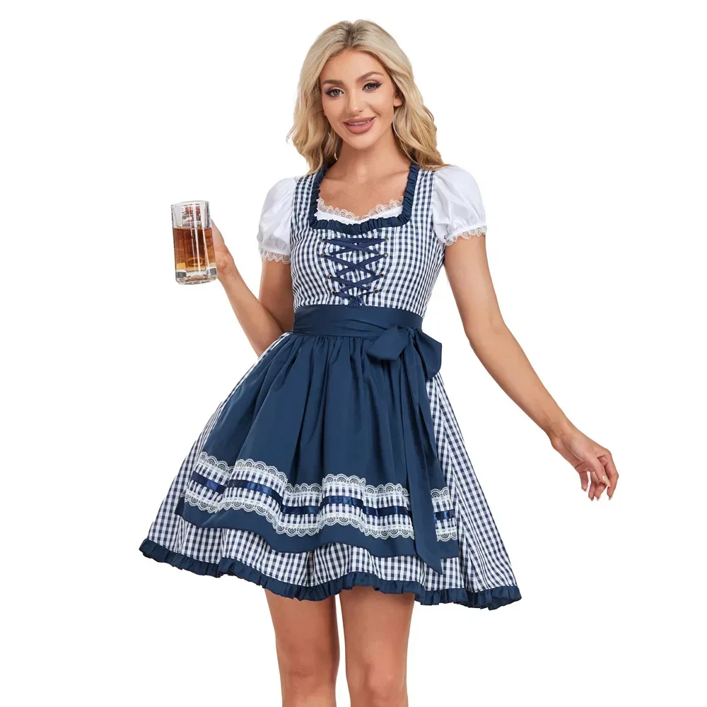 Oktoberfest Dress Women's German Dirndl Dress Costumes For Bavarian Oktoberfest Carnival Halloween Beer Carnival Apron
Oktoberfest Dress Women's German Dirndl Dress Costumes For Bavarian Oktoberfest Carnival Halloween Beer Carnival Apron
