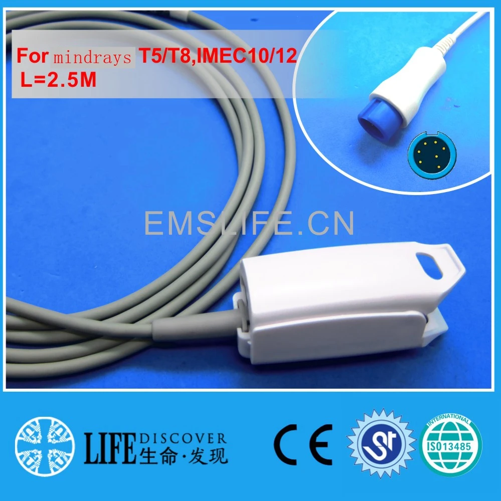 Reusable AWT adult finger clip spo2 sensor for MIN*DRAY T5/T8 popular patient monitor
Reusable AWT adult finger clip spo2 sensor for MIN*DRAY T5/T8 popular patient monitor