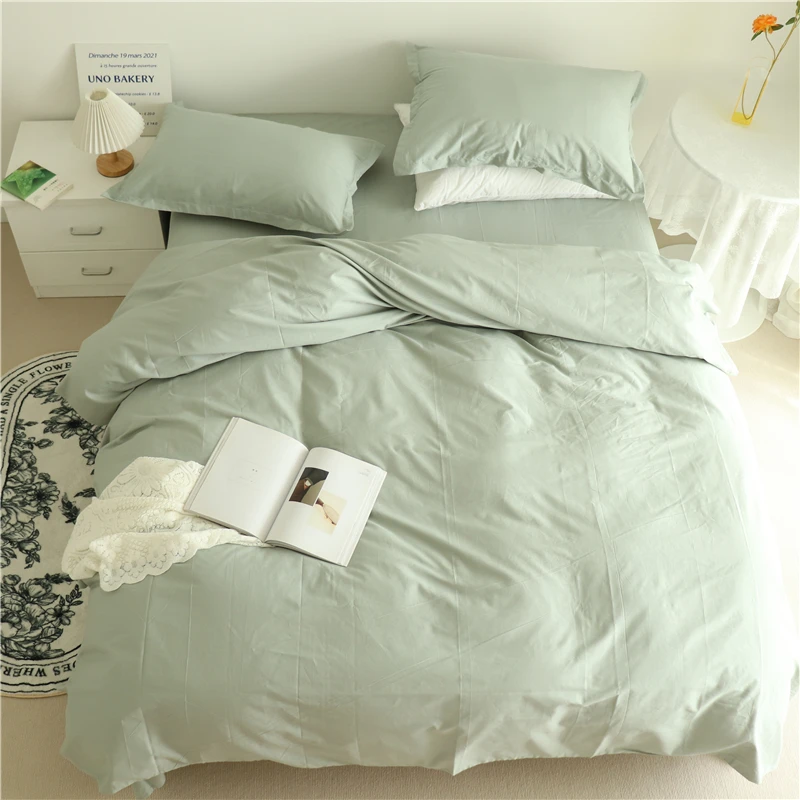 Sheet Breathable Pillowcase 3-Piece 4-Piece Nordic Comfortable Hotel Cover Duvet Set Modern Flat Bed Soft Bedding Cotton Fitted
Sheet Breathable Pillowcase 3-Piece 4-Piece Nordic Comfortable Hotel Cover Duvet Set Modern Flat Bed Soft Bedding Cotton Fitted