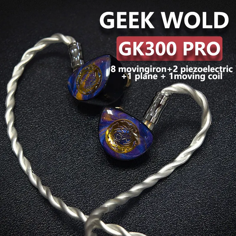 НОВЫЙ GEEK WOLD GK300 PRO IEMs 8BA + 2EST + 1Planar + 1DD Наушники-вкладыши Hi-Fi Наушники Аудиофильские наушники Музыкальная гарнитура
НОВЫЙ GEEK WOLD GK300 PRO IEMs 8BA + 2EST + 1Planar + 1DD Наушники-вкладыши Hi-Fi Наушники Аудиофильские наушники Музыкальная гарнитура