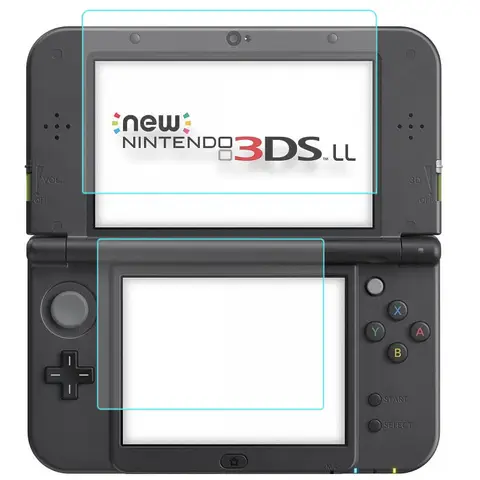 2pcs/set Tempered Glass for Nintendo New 3DS XL/LL 3DSXL/3DSLL Protective Glas Screen Protector for 3DS XL