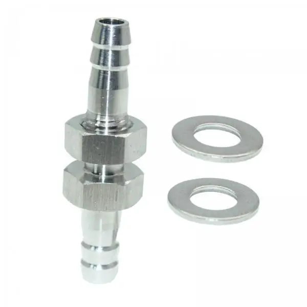 1/4 Inch Hose Barb Bulkhead Straight Fitting Reinforced Water Air Fuel Connector for Home Brewed System
1/4 Inch Hose Barb Bulkhead Straight Fitting Reinforced Water Air Fuel Connector for Home Brewed System