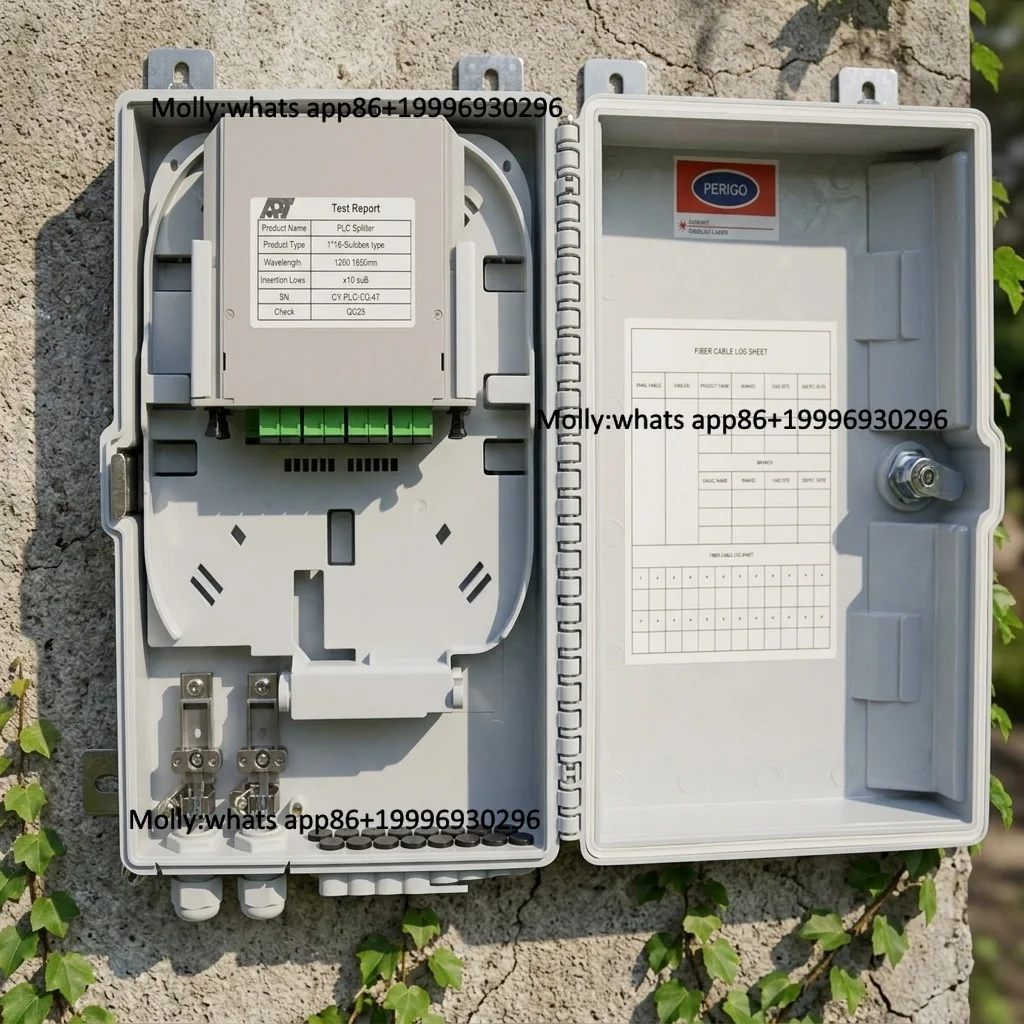 FAT-16B 16 Core FTTH Fiber Optic Distribution Box Optic Cable Access Terminal for WiFi 4G 3G Networks Indoor/Outdoor Use 4-Year
FAT-16B 16 Core FTTH Fiber Optic Distribution Box Optic Cable Access Terminal for WiFi 4G 3G Networks Indoor/Outdoor Use 4-Year