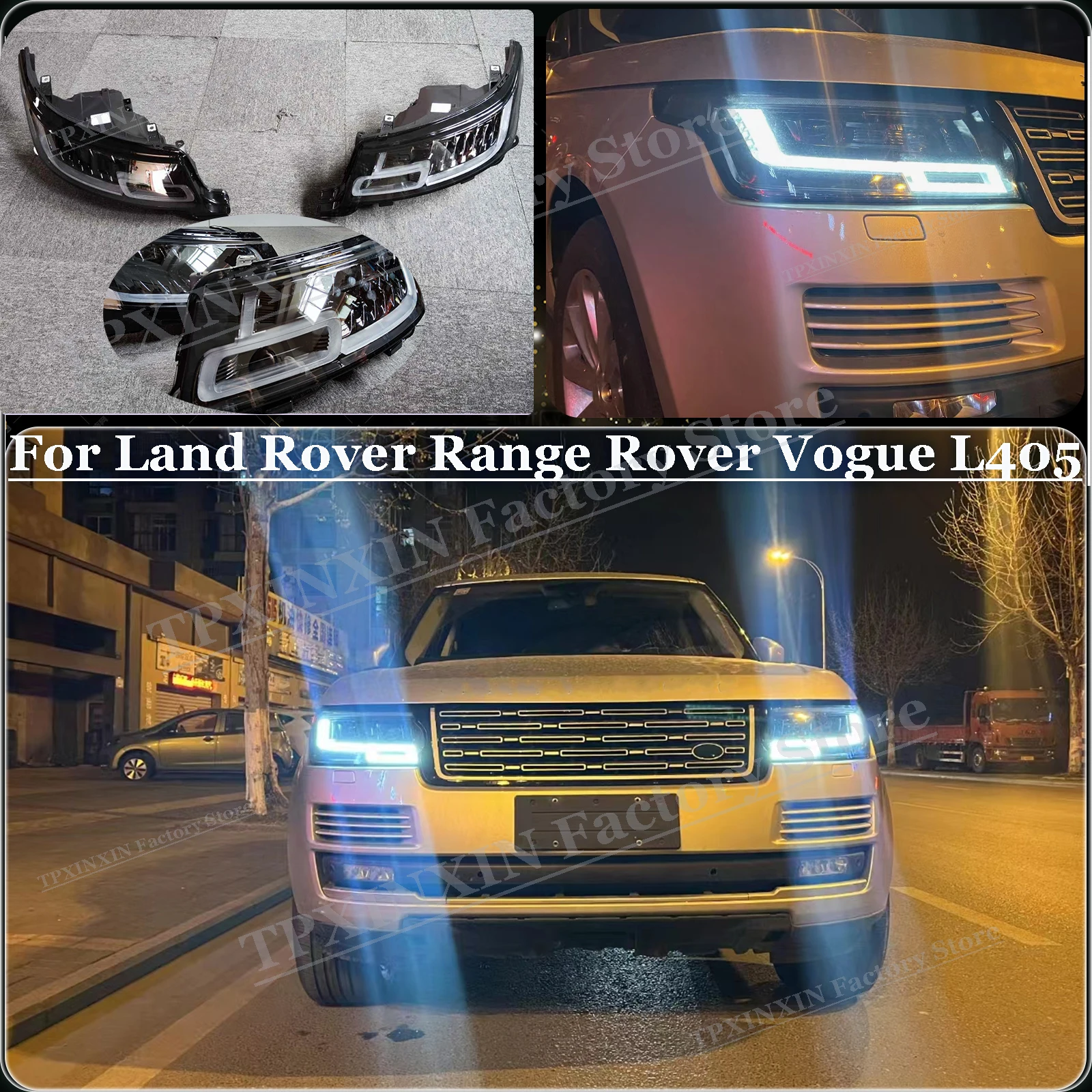 Car LED Headlight Lamp Assembly For Land Rover Range Rover Vogue L405 Headlight High Beam Lights Low Beam Lights
Car LED Headlight Lamp Assembly For Land Rover Range Rover Vogue L405 Headlight High Beam Lights Low Beam Lights