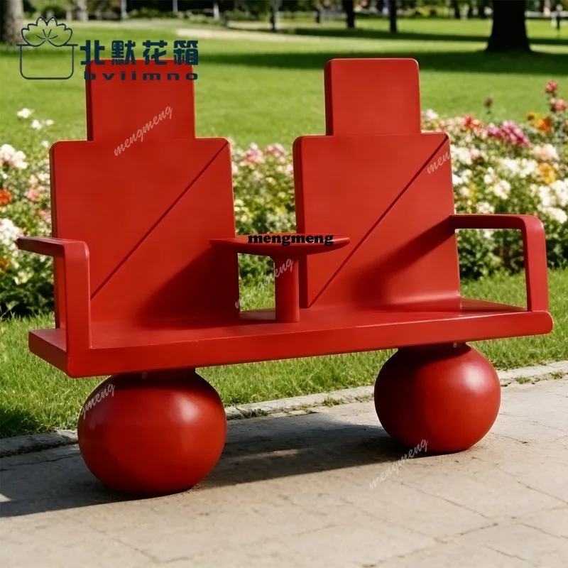 Italian Dopamine Red Leisure Chair Modern Art Creative Garden Bench Premium Balcony Outdoor Furniture muebles jardin
Italian Dopamine Red Leisure Chair Modern Art Creative Garden Bench Premium Balcony Outdoor Furniture muebles jardin