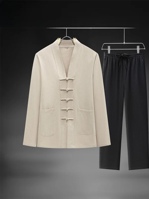 Новый китайский комплект из хлопка и льна с длинным светом, осеннее новое поступление, древний очаровательный костюм Тан, одежда Hanfu для папы, бренд TUCANO
Новый китайский комплект из хлопка и льна с длинным светом, осеннее новое поступление, древний очаровательный костюм Тан, одежда Hanfu для папы, бренд TUCANO