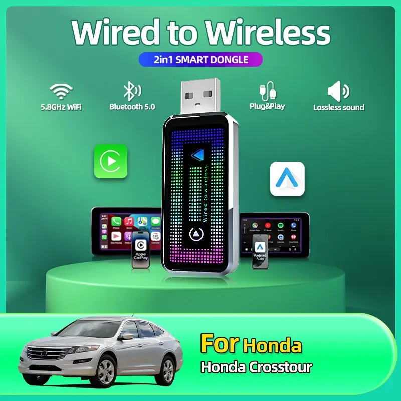 2in1 Mini Box Wireless Carplay Android Car Box Adapter Plug&Play Wired to Wireles Wifi BT Dongle OTA Upgrade For Honda Crosstour
2in1 Mini Box Wireless Carplay Android Car Box Adapter Plug&Play Wired to Wireles Wifi BT Dongle OTA Upgrade For Honda Crosstour