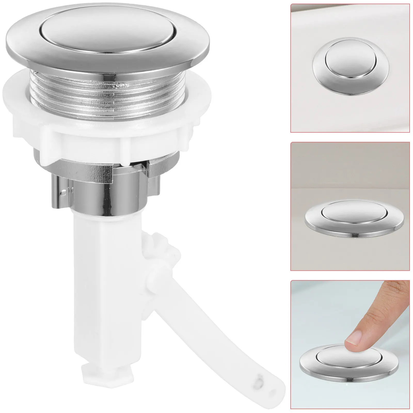 Single Toilet Tank Button High Quality Electroplated Finish Fine Polished Surface Easy Install Water Saving Press Type Flush
Single Toilet Tank Button High Quality Electroplated Finish Fine Polished Surface Easy Install Water Saving Press Type Flush
