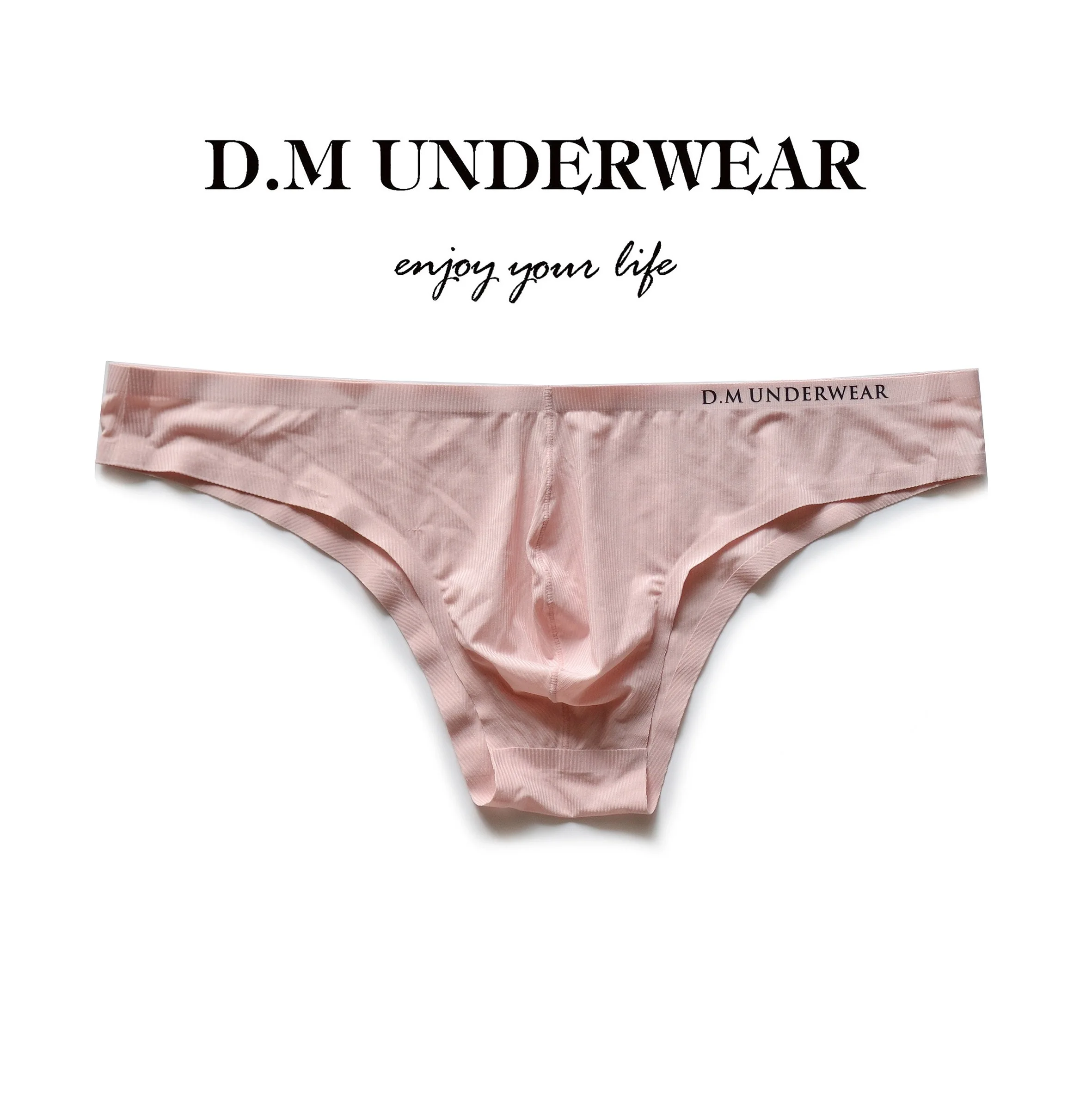Men Pink underwear fashion personality small briefs half exposed hips ice silk breathable light and thin free-cut seamless A3027
Men Pink underwear fashion personality small briefs half exposed hips ice silk breathable light and thin free-cut seamless A3027