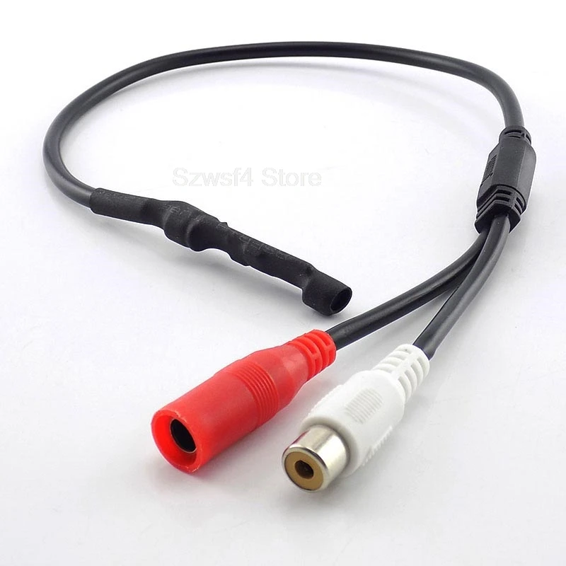 DC 12V Mini Microphone Pickup Sound Monitor Audio Pickup RCA Power Cable for Cctv Camera DVR Video Surveillance E4
DC 12V Mini Microphone Pickup Sound Monitor Audio Pickup RCA Power Cable for Cctv Camera DVR Video Surveillance E4