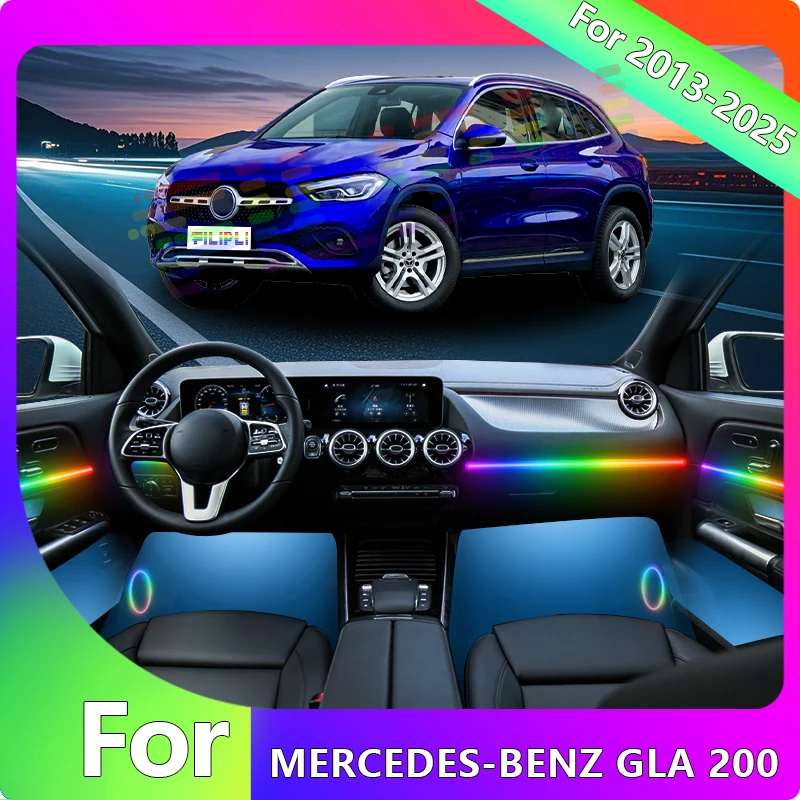 FILIPLI для MERCEDES-BENZ GLA200 2018, музыкальная синхронизация, ритм-подсветка, яркая 64 RGB атмосферная лампа с управлением через приложение
FILIPLI для MERCEDES-BENZ GLA200 2018, музыкальная синхронизация, ритм-подсветка, яркая 64 RGB атмосферная лампа с управлением через приложение