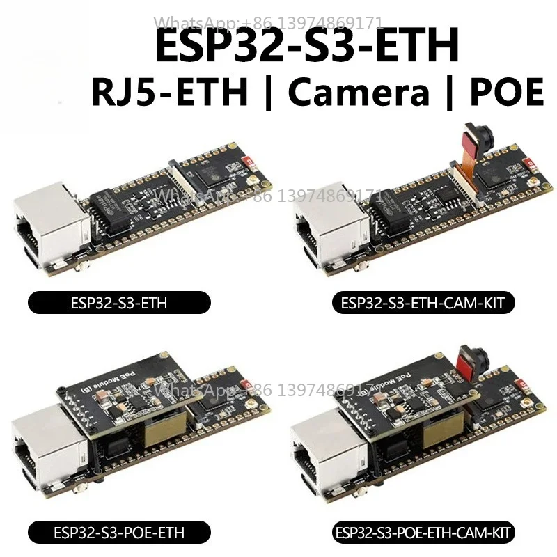 ESP32-S3 ETH PoE Board With CSI Camera Port Support OV2640 OV5640 Image Acquisition IoT Module
ESP32-S3 ETH PoE Board With CSI Camera Port Support OV2640 OV5640 Image Acquisition IoT Module