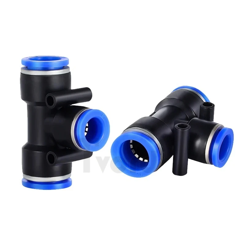 5PCS 4/6/8/10/12/14/16mm PE Union Tee Air Pneumatic Quick Lock Releasing Fitting 3 Way Plastic Connector For PU Nylon Tube Hose
5PCS 4/6/8/10/12/14/16mm PE Union Tee Air Pneumatic Quick Lock Releasing Fitting 3 Way Plastic Connector For PU Nylon Tube Hose