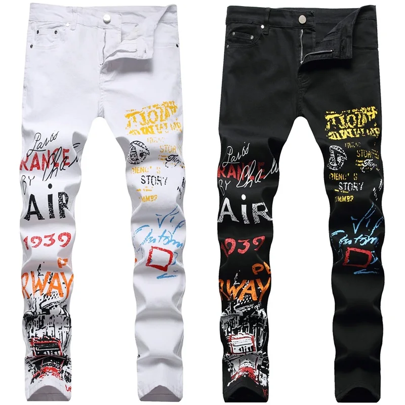 European Style Summer Fashion Men's Jeans White Black Stretch Slim Fit Casual Pants New Arrival Small Size Trousers For Men
European Style Summer Fashion Men's Jeans White Black Stretch Slim Fit Casual Pants New Arrival Small Size Trousers For Men