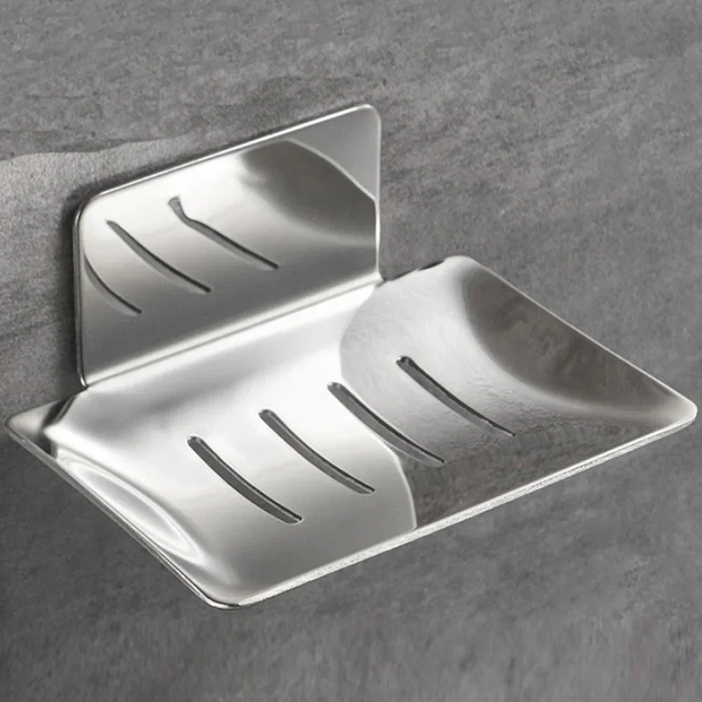 304 Stainless Steel Soap Dishes Self-adhesive Wall Mounted Bathroom Soap Holder Rustproof No Drilling Soap Sponge Tray Jaboneras
304 Stainless Steel Soap Dishes Self-adhesive Wall Mounted Bathroom Soap Holder Rustproof No Drilling Soap Sponge Tray Jaboneras