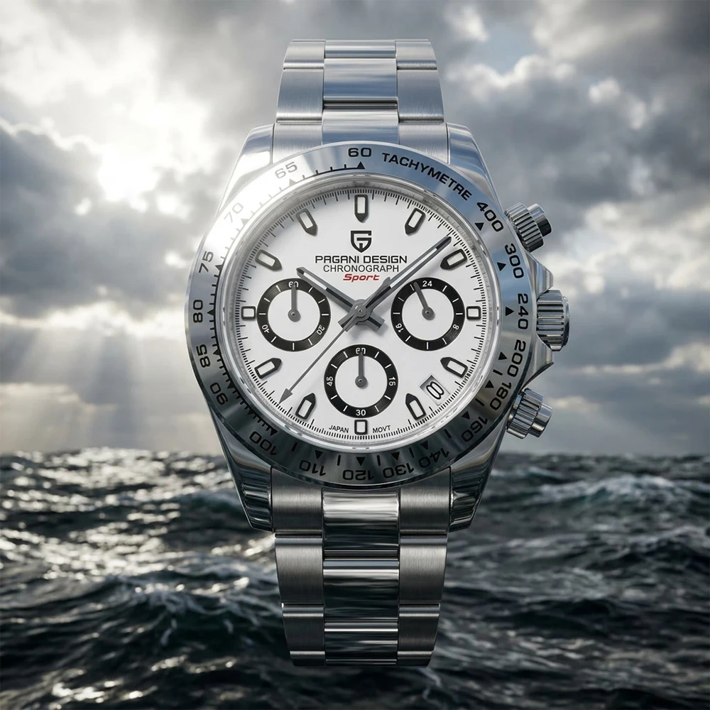 PAGANI Design Automatic Quartz Watches Stainless Steel Sapphire Waterproof Fashion Chronograph Watch for Men PD1727
PAGANI Design Automatic Quartz Watches Stainless Steel Sapphire Waterproof Fashion Chronograph Watch for Men PD1727