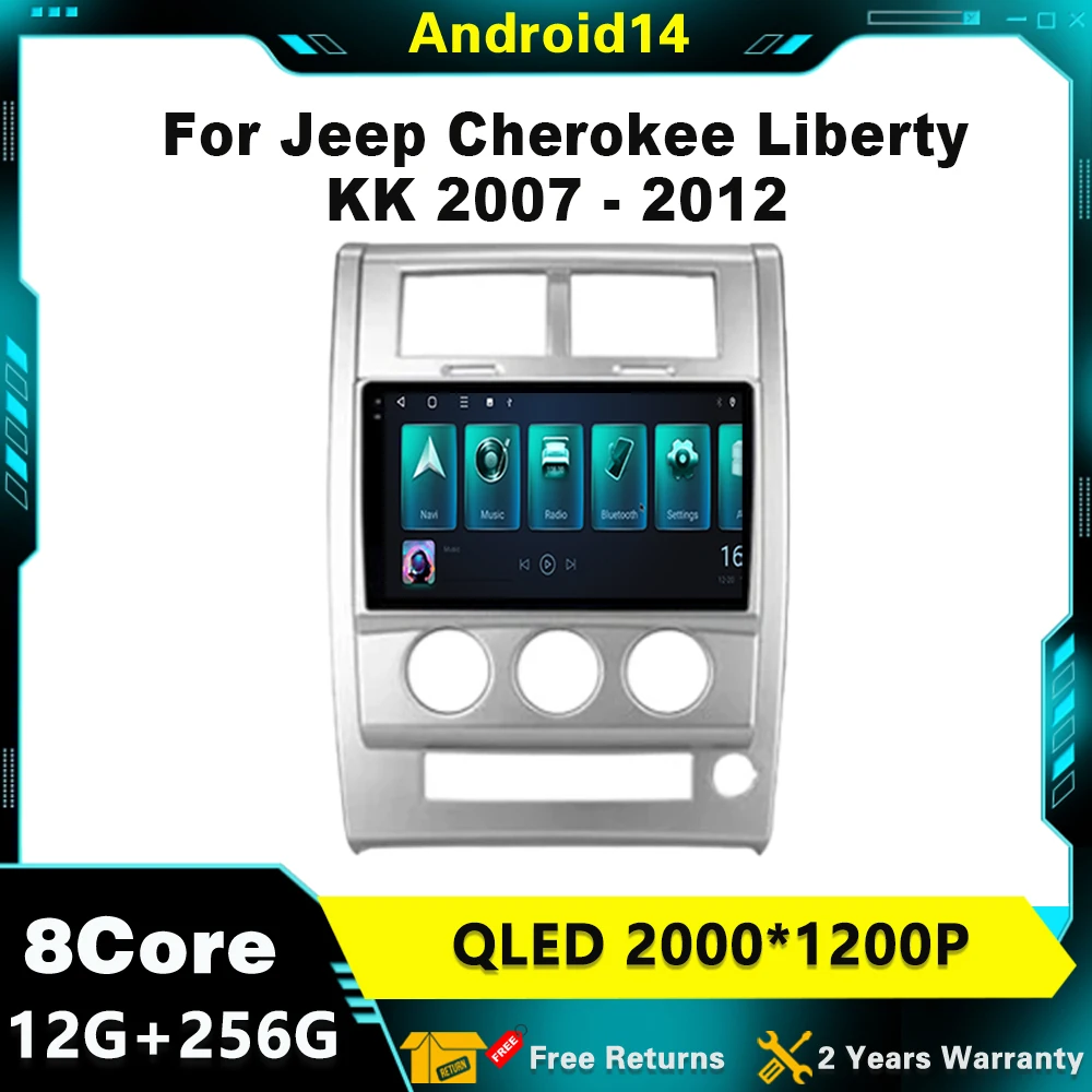 For Jeep Cherokee Liberty KK 2007 - 2012 Android 14 Car Radio Multimedia Player Stereo Navigation GPS 4G DSP Wireless Carplay
For Jeep Cherokee Liberty KK 2007 - 2012 Android 14 Car Radio Multimedia Player Stereo Navigation GPS 4G DSP Wireless Carplay