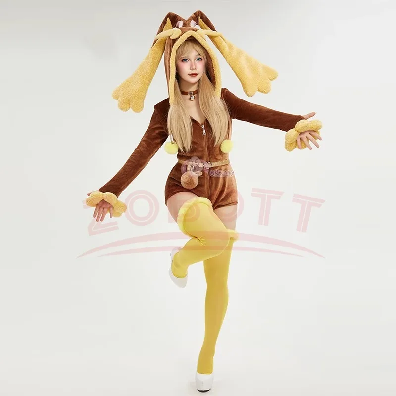 Anime Derivative Plush Homewear Fluffy Bodycon Romper Hooded Bodysuit with Thigh Socks Choker Sexy Hooded Bodysuit Socks Suit
Anime Derivative Plush Homewear Fluffy Bodycon Romper Hooded Bodysuit with Thigh Socks Choker Sexy Hooded Bodysuit Socks Suit