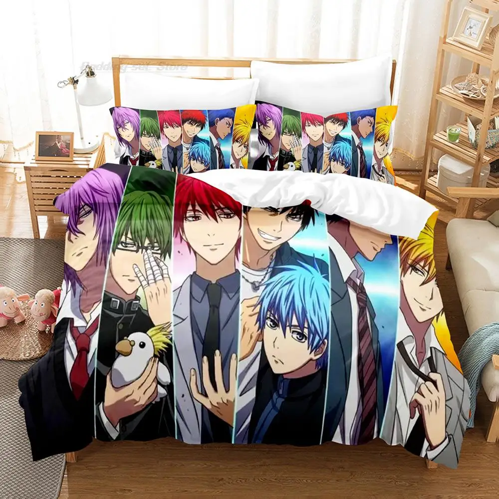New 3D Print Cartoon Kuroko's Basketball Bedding Set Single Twin Full Queen King Size Bed Set Adult Kid Bedroom Duvet Cover Sets
New 3D Print Cartoon Kuroko's Basketball Bedding Set Single Twin Full Queen King Size Bed Set Adult Kid Bedroom Duvet Cover Sets