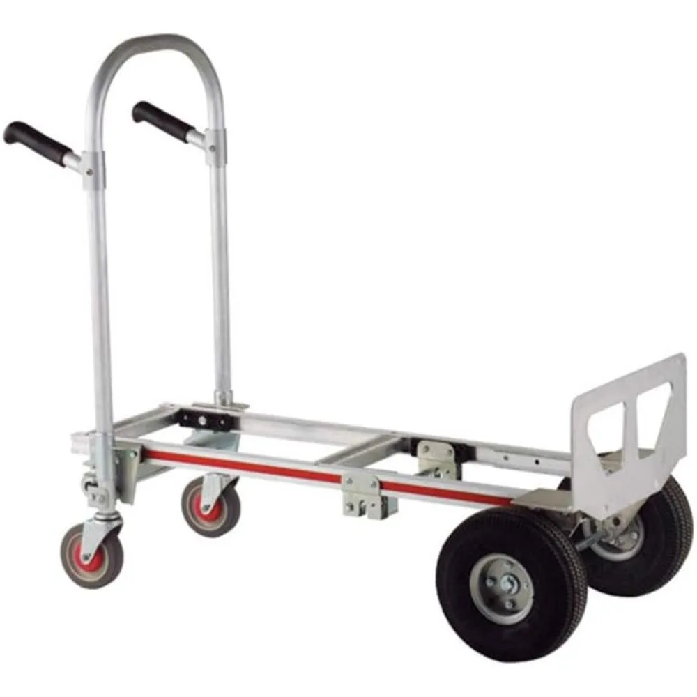Convertible Hand Truck, Pneumatic Wheels, 500 lbs Load Capacity, 51" Height, 47-1/2" Length x 21" Width
Convertible Hand Truck, Pneumatic Wheels, 500 lbs Load Capacity, 51" Height, 47-1/2" Length x 21" Width
