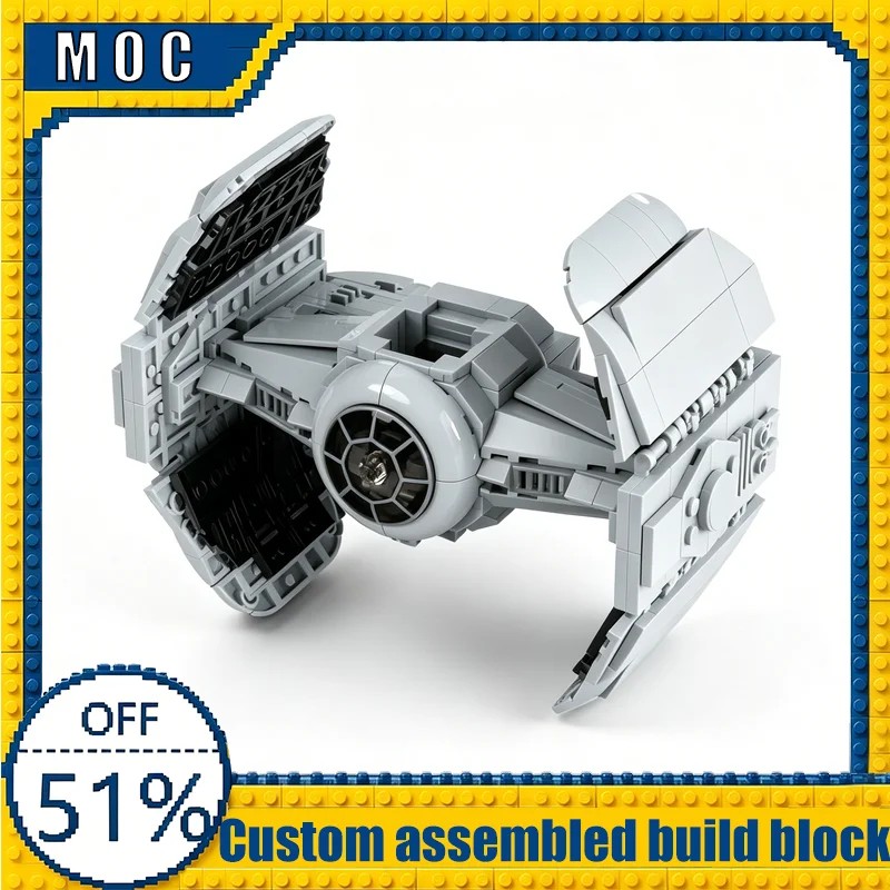 472PCS Customize TIE/AD Advanced V1 Prototype War Series MOC Model Building Blocks Toy Education Collection Birthday Gift Adults
472PCS Customize TIE/AD Advanced V1 Prototype War Series MOC Model Building Blocks Toy Education Collection Birthday Gift Adults