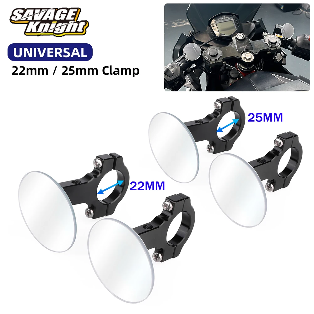 25mm 22mm Handlebar Clamp Blind Spot Mirror Convex Rimless Rearview Mirrors Adjustable Side Mirror Universal for 1" 7/8" Bar
25mm 22mm Handlebar Clamp Blind Spot Mirror Convex Rimless Rearview Mirrors Adjustable Side Mirror Universal for 1" 7/8" Bar