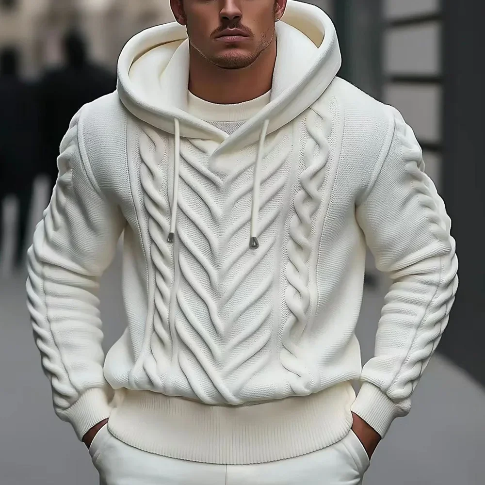 LIBIELIY Men's New Long-sleeved, Hooded Pullover Knitted Sweaters, High-street Style, For Outdoor Wear In American Autumn And Wi
LIBIELIY Men's New Long-sleeved, Hooded Pullover Knitted Sweaters, High-street Style, For Outdoor Wear In American Autumn And Wi