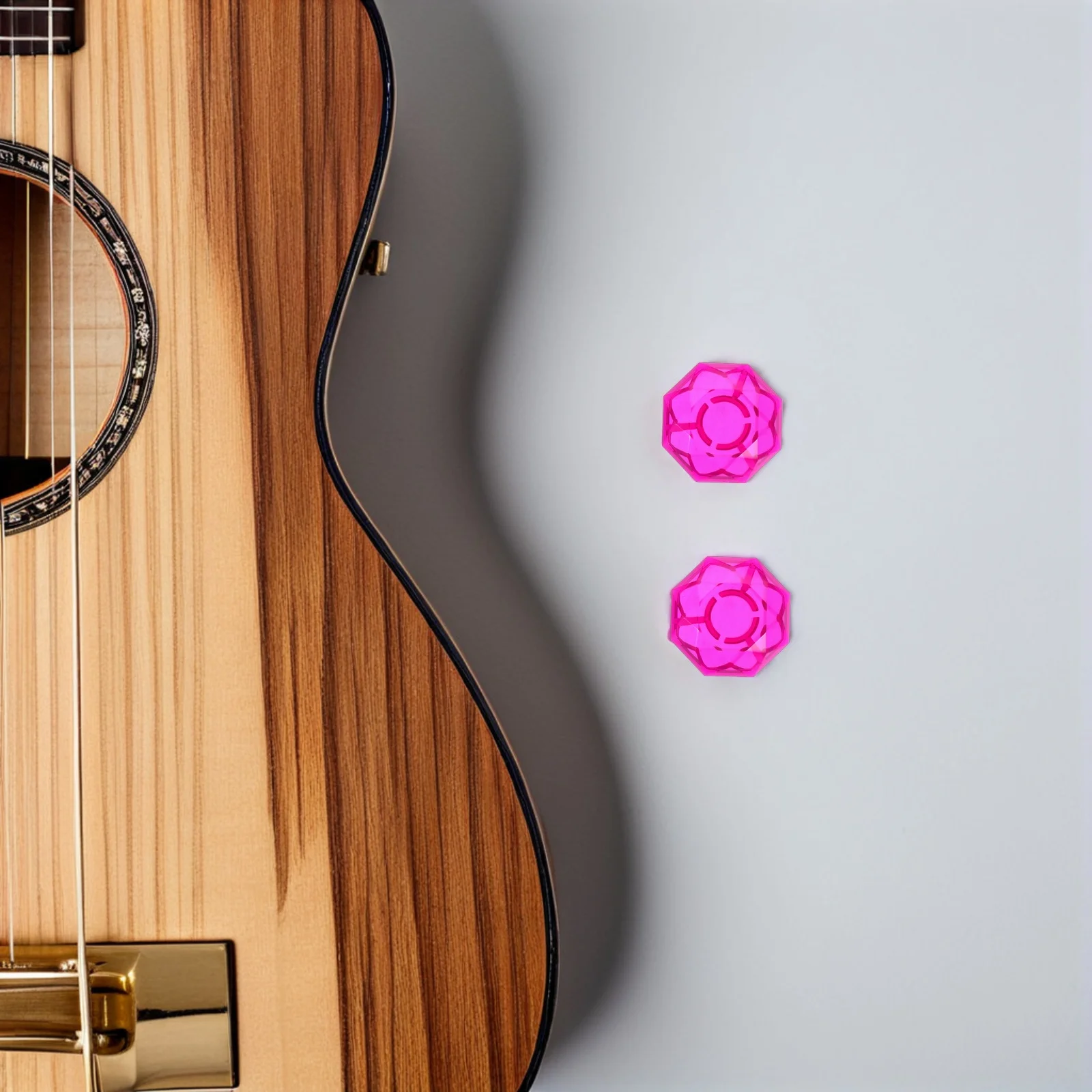 5Pcs Plastic Guitar Footswitch Caps 10Mm Purple Effect Pedal Protection Covers Easy Install Replacement Toppers for Guitar