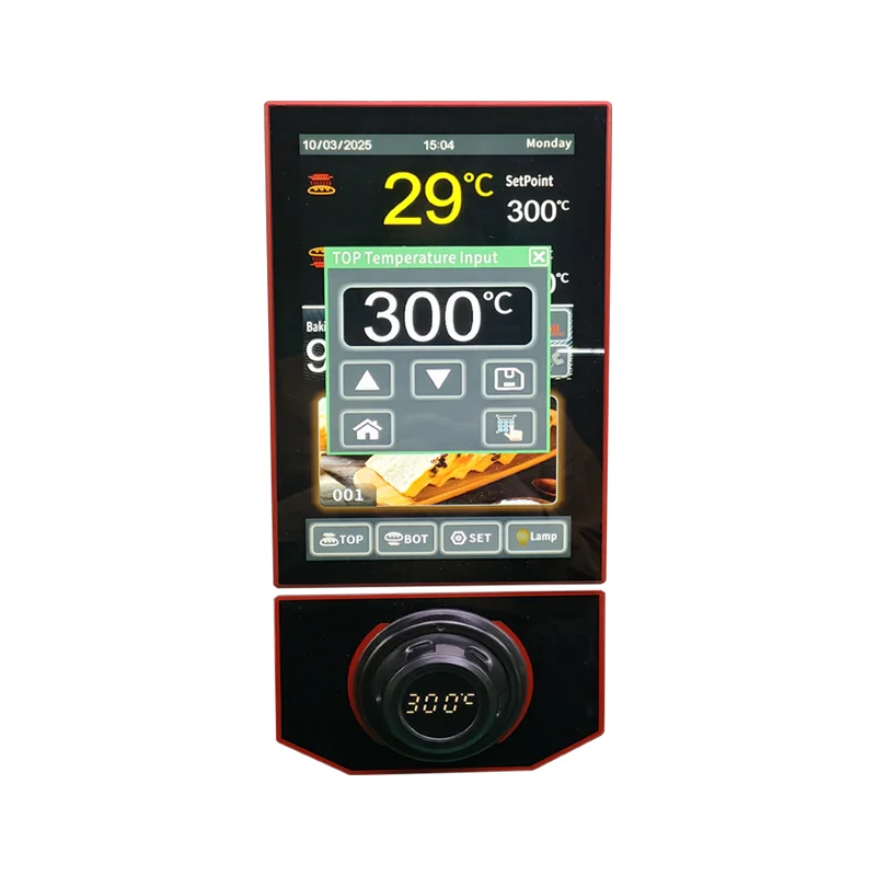 10 Inch TFT LCD Display Touch Screen With Knob Thermostat For Oven Kitchen Equipment Bread Oven Parts
10 Inch TFT LCD Display Touch Screen With Knob Thermostat For Oven Kitchen Equipment Bread Oven Parts