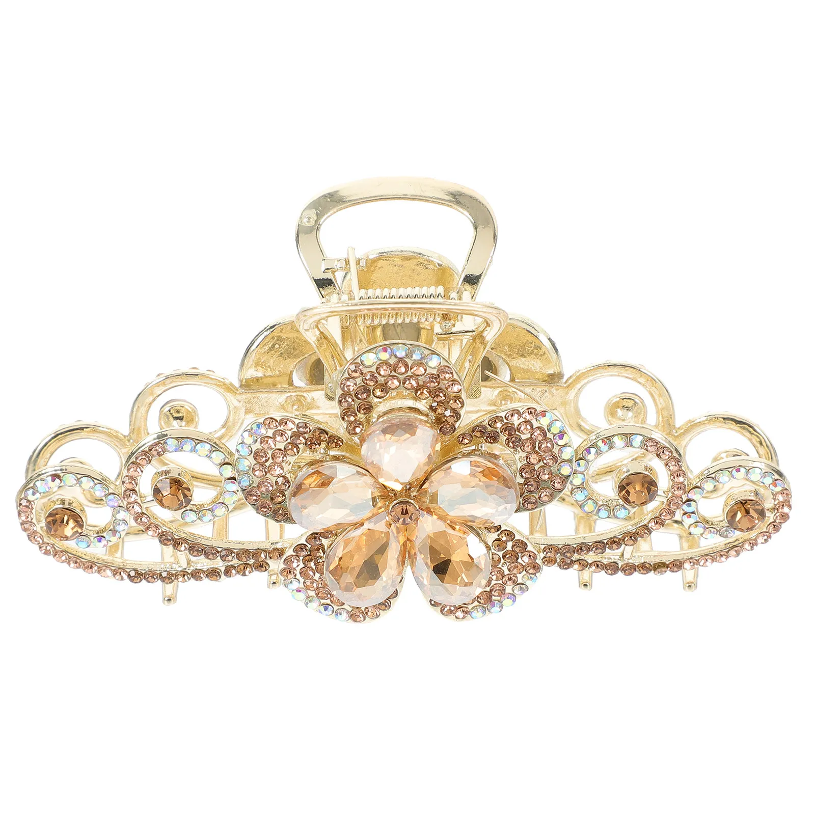 Large Decorative Claw Clip Rhinestone Flower Design Sturdy Alloy Hair Jaw Clip for Women Updos Braids Ponytails
Large Decorative Claw Clip Rhinestone Flower Design Sturdy Alloy Hair Jaw Clip for Women Updos Braids Ponytails