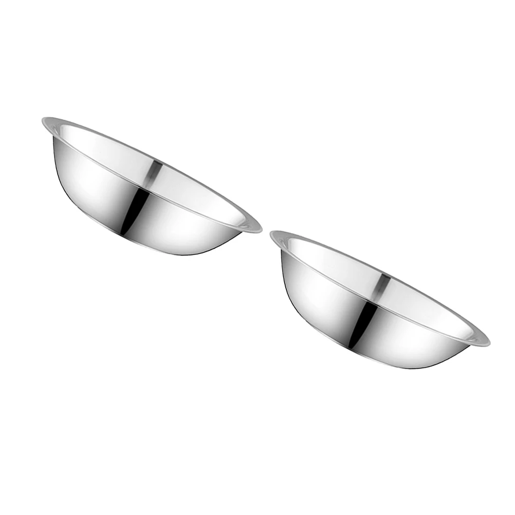 2Pcs Thick Bowl Stainless Steel Basin Seasoning Basin Kitchen Supplies Food Storage ganizer Large Household Baking Pan
2Pcs Thick Bowl Stainless Steel Basin Seasoning Basin Kitchen Supplies Food Storage ganizer Large Household Baking Pan