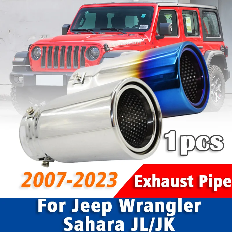 1Pcs Stainless Steel Exhaust Pipe Muffler Tailpipe Muffler Tip For Jeep Wrangler Sahara JL JK 2007 2008-2023 Auto Accessories
1Pcs Stainless Steel Exhaust Pipe Muffler Tailpipe Muffler Tip For Jeep Wrangler Sahara JL JK 2007 2008-2023 Auto Accessories