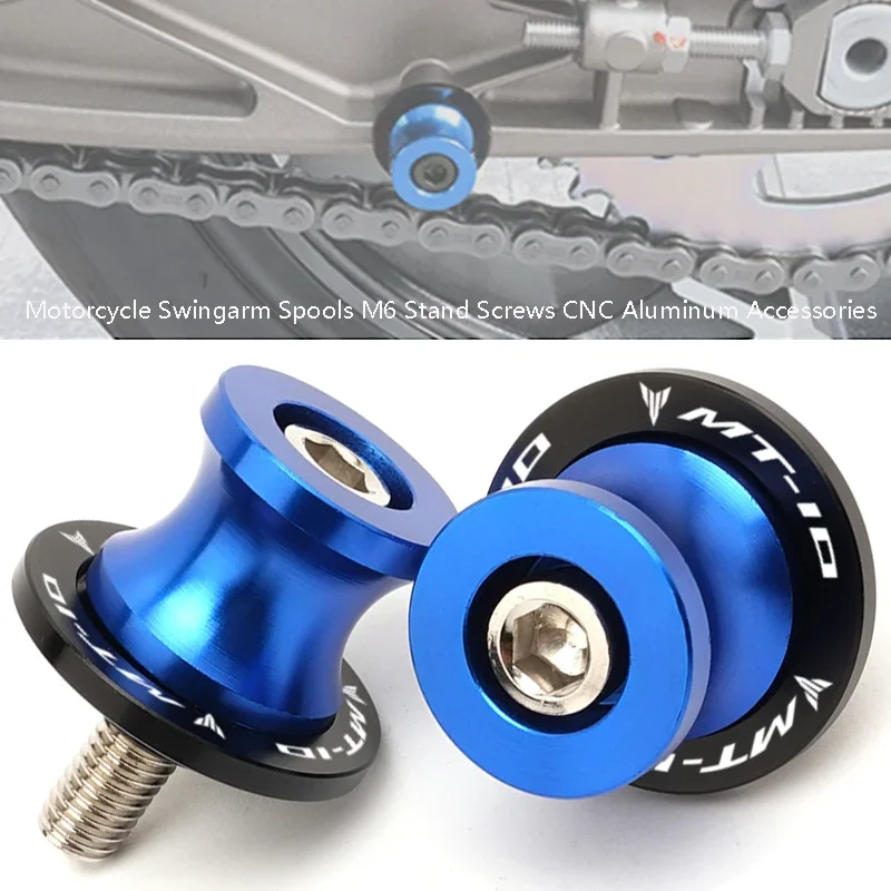 Motorcycle CNC Swingarm Spools CNC 6mm Slider Stand Screws Accessories For YAMAHA MT10 MT-10 2016-2021 MT 10 SP 2022-2024
Motorcycle CNC Swingarm Spools CNC 6mm Slider Stand Screws Accessories For YAMAHA MT10 MT-10 2016-2021 MT 10 SP 2022-2024