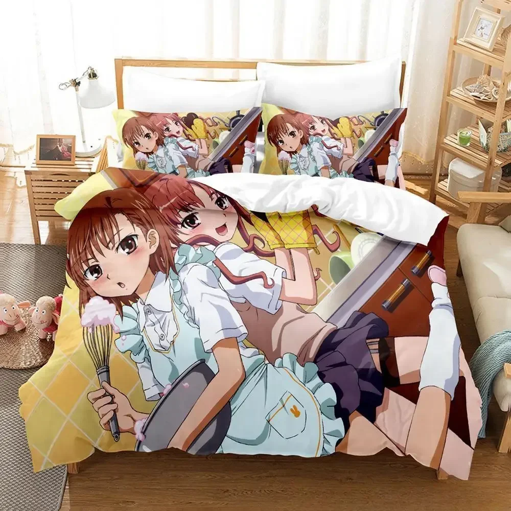 New Misaka Mikoto Bedding Set Single Twin Full Queen King Size Bed Set Adult Kid Bedroom Duvet cover Sets 3D Anime Bed Sheet Set
New Misaka Mikoto Bedding Set Single Twin Full Queen King Size Bed Set Adult Kid Bedroom Duvet cover Sets 3D Anime Bed Sheet Set