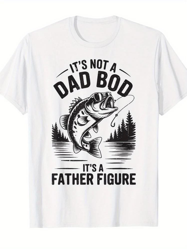 Interesting "Dad Bod" fishing graphics -100% cotton summer casual round neck printed T-shirt.
Interesting "Dad Bod" fishing graphics -100% cotton summer casual round neck printed T-shirt.