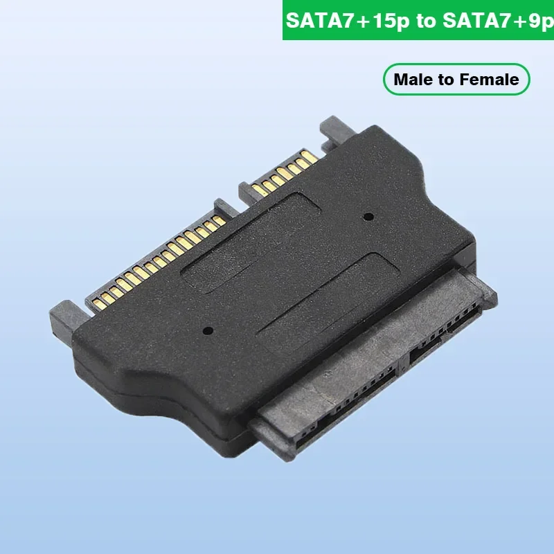 Адаптер SATA 7+15p «папа» к Micro SATA 7+9p «мама» Адаптер жесткого диска SATA 110 МБ/с Высокоскоростная передача Новый адаптер жесткого диска
Адаптер SATA 7+15p «папа» к Micro SATA 7+9p «мама» Адаптер жесткого диска SATA 110 МБ/с Высокоскоростная передача Новый адаптер жесткого диска