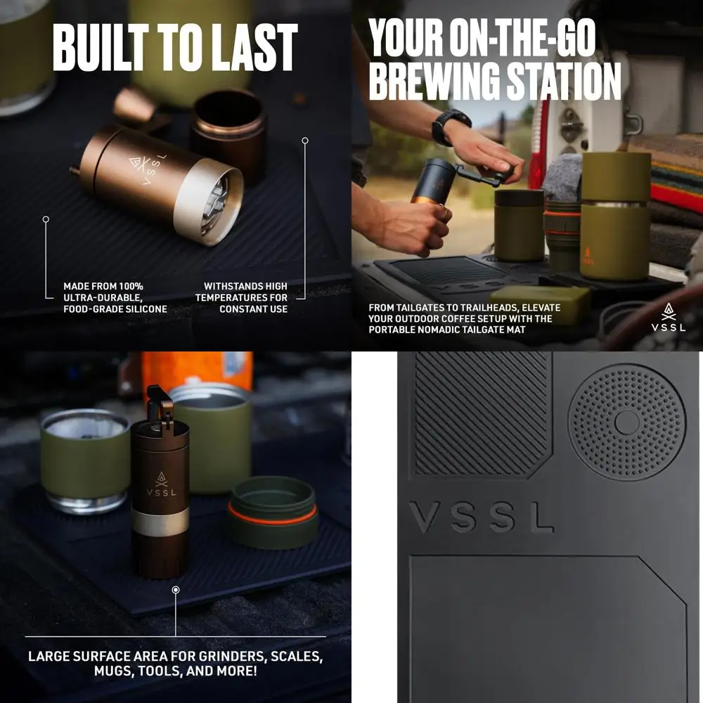 Portable Silicone Coffee Mat - Non-Slip, Heat Resistant for Travel, Camping, and Outdoor Adventures
Portable Silicone Coffee Mat - Non-Slip, Heat Resistant for Travel, Camping, and Outdoor Adventures